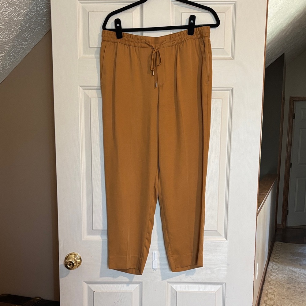 Banana Republic Mustard Cropped Ankle Pants
